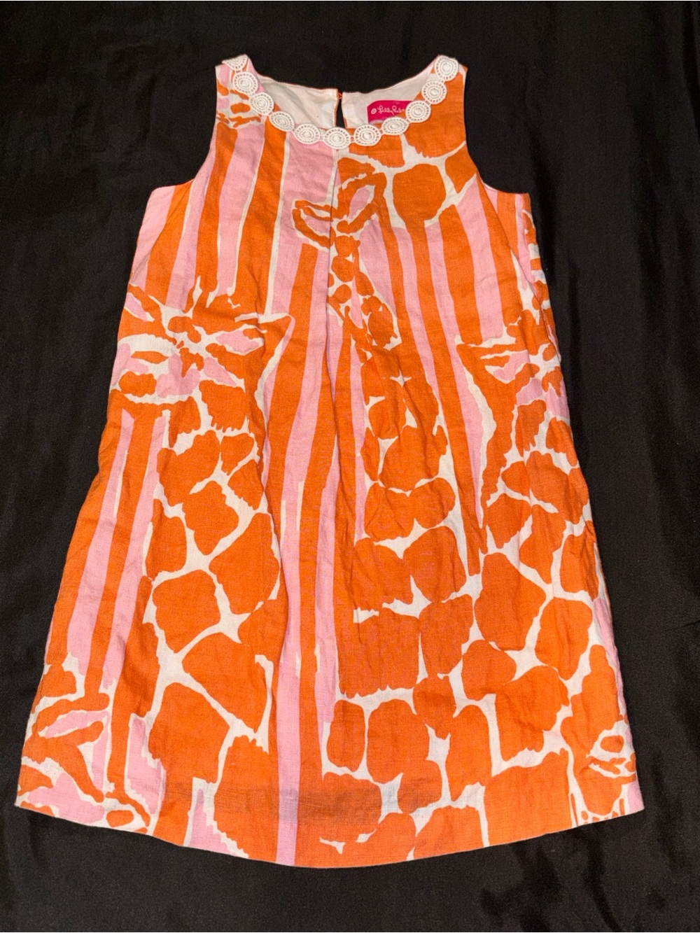 Lilly Pulitzer for Target Orange & Pink Giraffe-Stripe Tank Dress